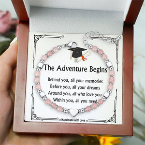 The Adventure Begins - 2025 Graduation Bracelets For Women, Girls Graduates