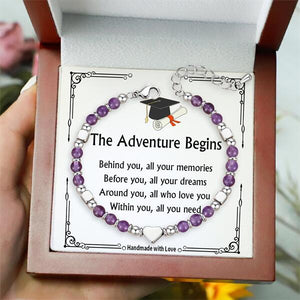 The Adventure Begins - 2025 Graduation Bracelets For Women, Girls Graduates