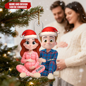 Expecting A Miracle - Personalized Christmas Acrylic Ornament