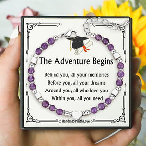 The Adventure Begins - 2025 Graduation Bracelets For Women, Girls Graduates
