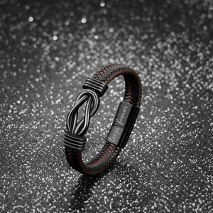 To Men - Don't Forget You Are Awesome - Men Braided Leather Bracelet