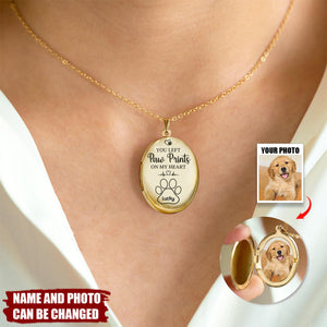 Custom Photo Run Free, Until We Meet Again - Memorial Personalized Locket Necklace - Sympathy Gift For Pet Lovers