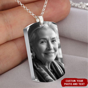 Custom Engraved Personalized Dog Tag Pendant Urn Necklace Engraving Stainless Steel Ashes Memorial Keepsake Cremation Jewelry Funnel Kit