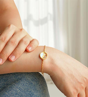 Gold Mustard Seed Faith Bracelet - Inspirational Christian Jewelry