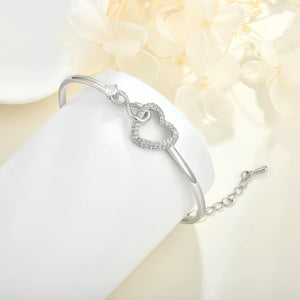 To My Daughter Forever Connected Bracelet - Infinite Love Jewelry Gift