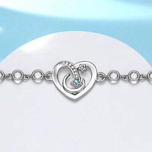 To My Sister in Christ - Love You to the Moon and Back Bracelet