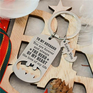 To My Husband - You Are My Hero - Sweet Keychain