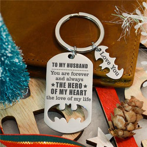 To My Husband - You Are My Hero - Sweet Keychain