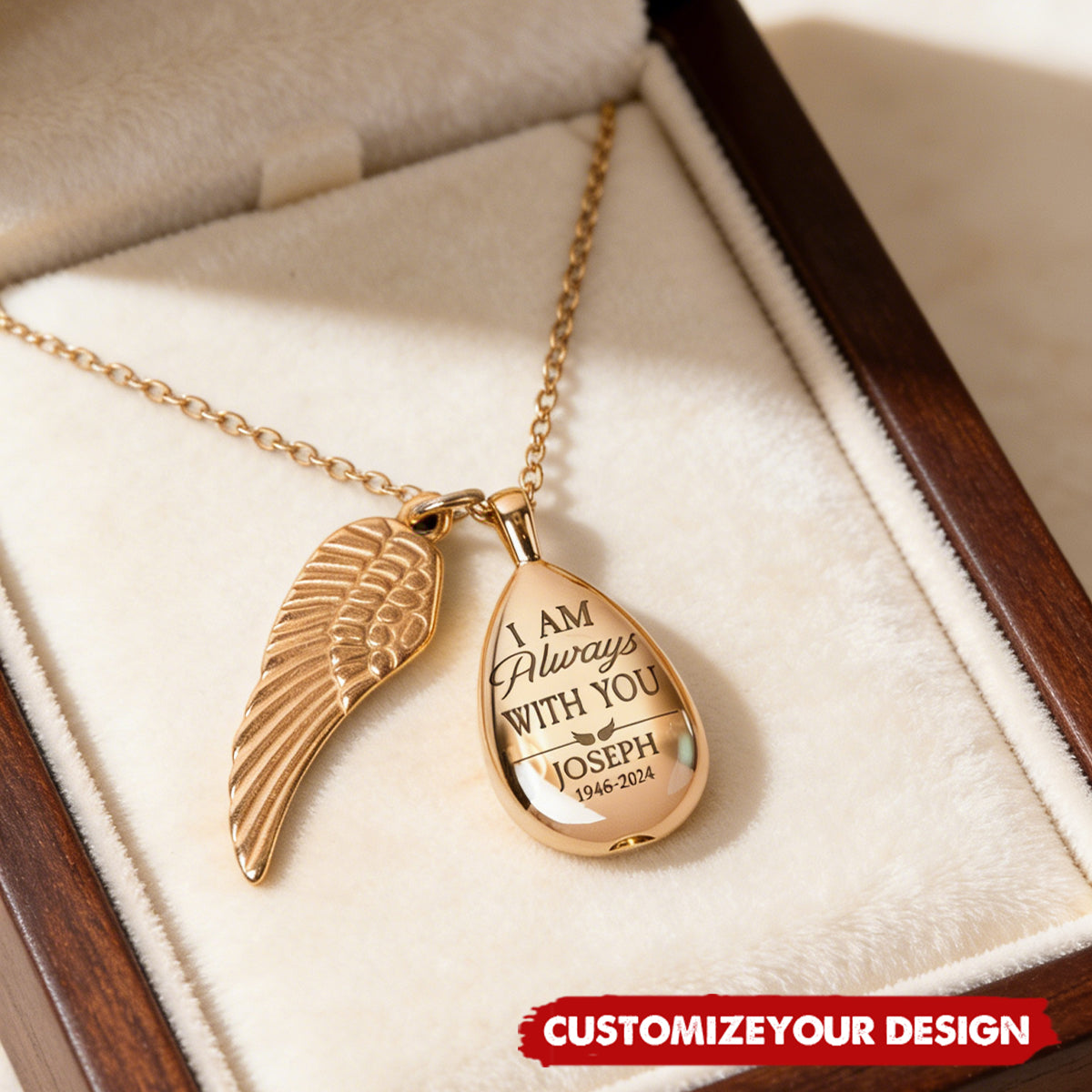 I Am Always With You - Personalized Urn Necklace