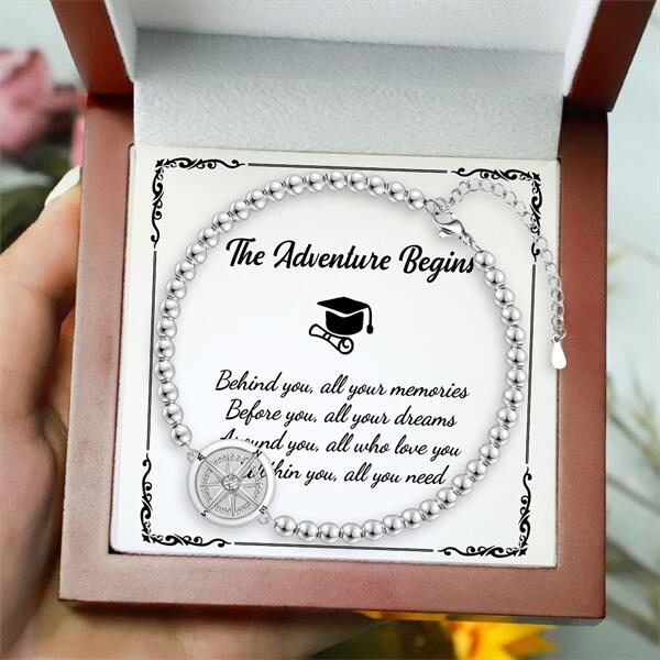 Within You All You Need - Class of 2025 High School Graduation Compass Bracelet