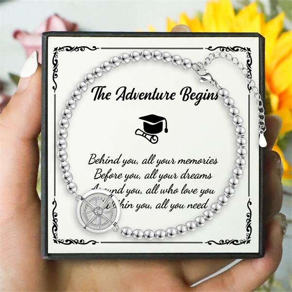 Within You All You Need - Class of 2025 High School Graduation Compass Bracelet