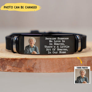 Custom Photo I'll Carry You - Memorial Gift For Family, Siblings, Friends, Pet Lovers - Personalized Engraved Bracelet