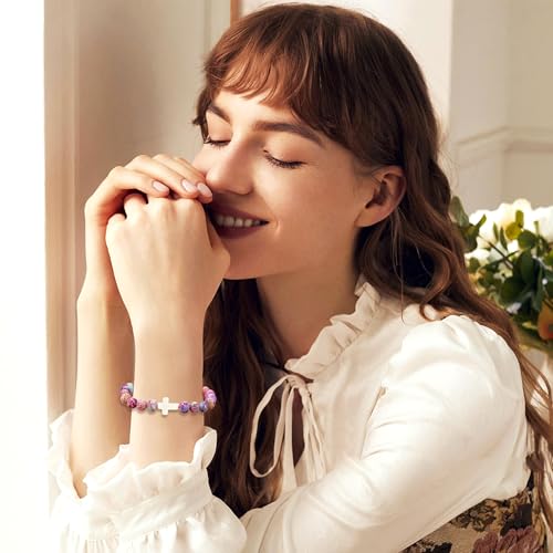 To My Sister in Christ - Christian Cross Bracelet for Teens & Women