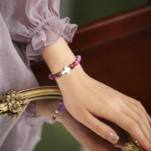 Christian Cross Bracelet for Teens & Women - Easter Basket Stuffers