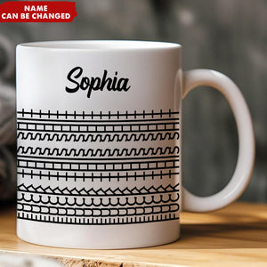 Funny Hidden Swear Message Personalized Mug - Office Humor Gift For Work Friend Bestie