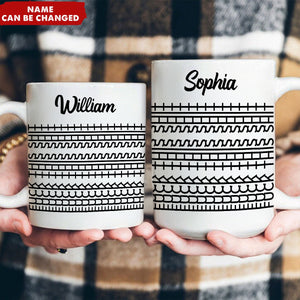 Funny Hidden Swear Message Personalized Mug - Office Humor Gift For Work Friend Bestie