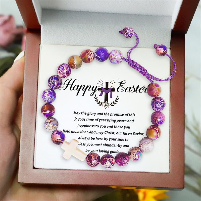 Christian Cross Bracelet for Teens & Women - Easter Basket Stuffers