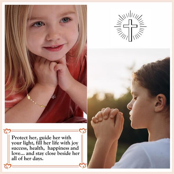 Pearl Rosary Bracelet - Catholic Jewelry Gift for Women & Girls