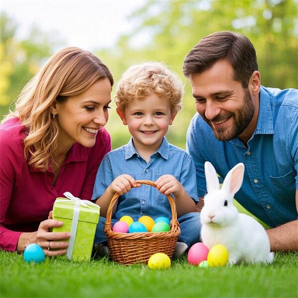 Happy Easter - American Flag Cross Beads Bracelet