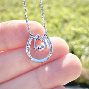 To My Granddaughter - Be bold and beautiful - Horseshoe Necklace