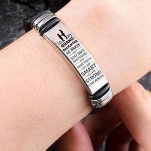 To My Granddaughter - Be Brave - Premium Stainless Steel Bracelet