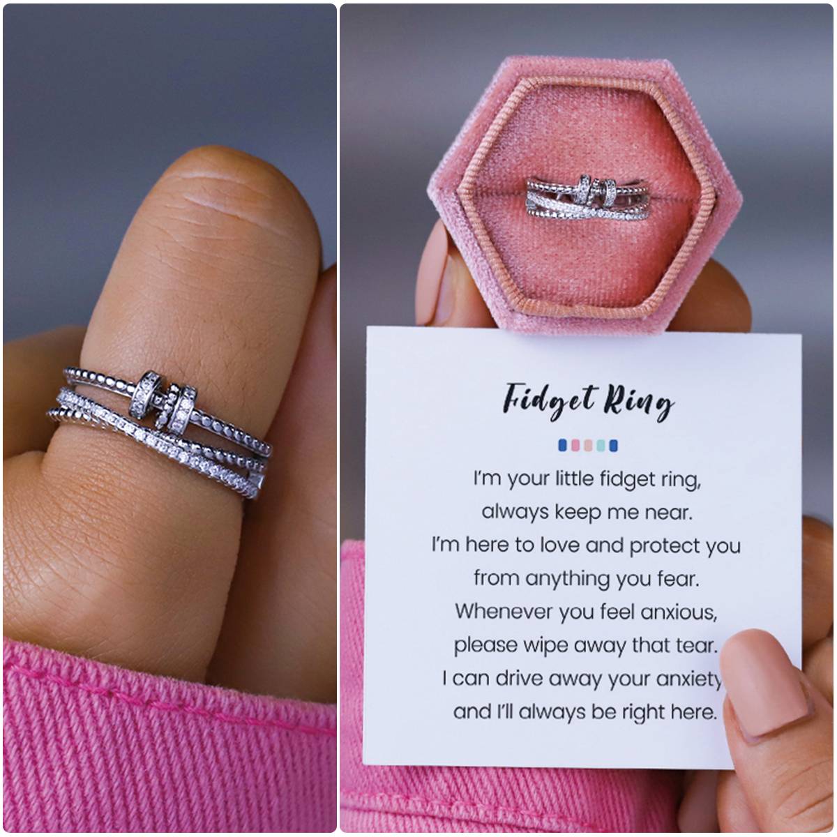 For Her - Always Here - Fidget Ring