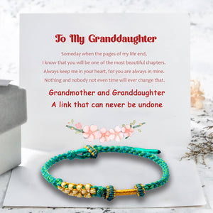 To My Granddaughter Peach Blossom Bracelet