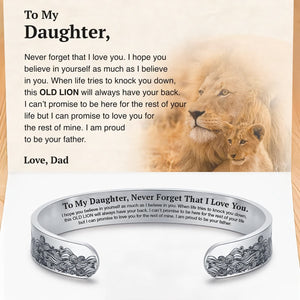 Dad To Daughter - Proud of You Bracelet