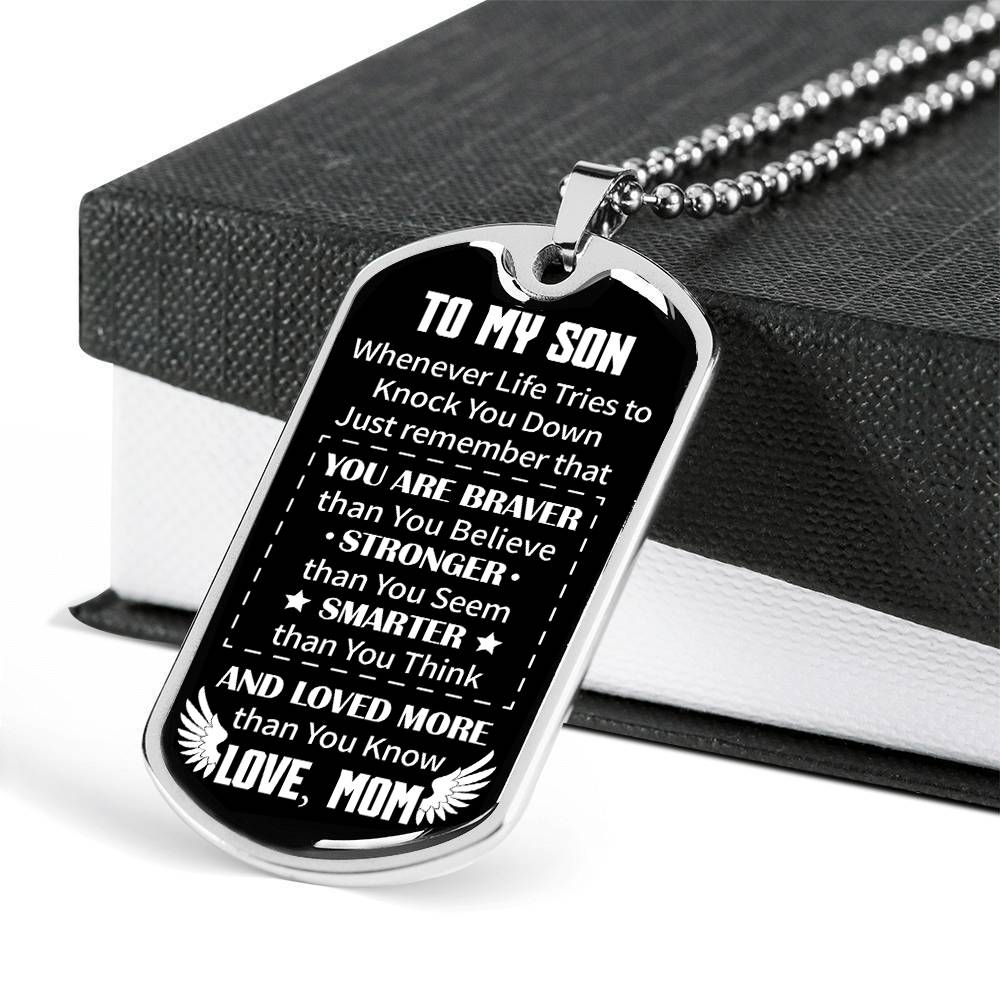 Mom To Son - Loved More Than You Know - Necklace