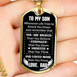 Dad To Son - Loved More Than You Know - Necklace