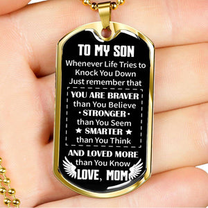 Mom To Son - Loved More Than You Know - Necklace