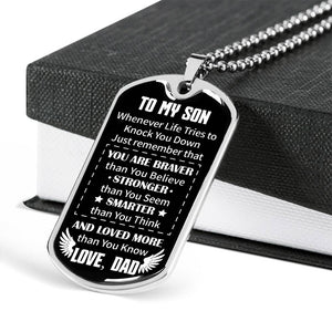 Dad To Son - Loved More Than You Know - Necklace