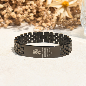 For Him - Quitting is Not Acceptable Spartan Bracelet