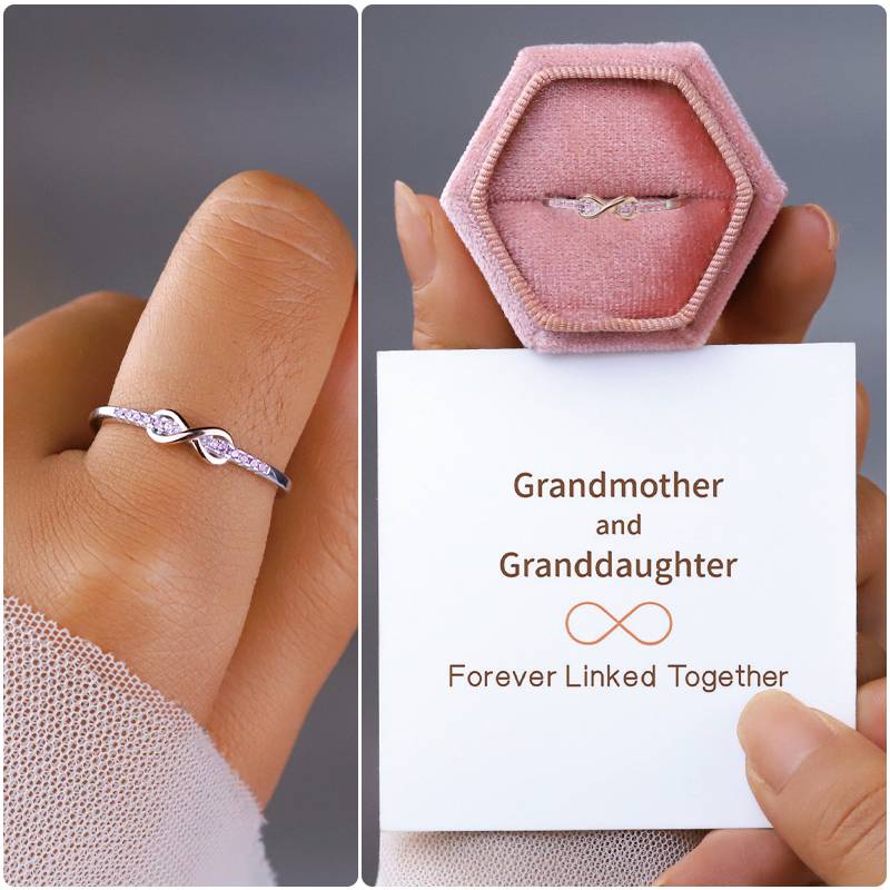 Grandma & Granddaughter - Forever Linked Together Ring