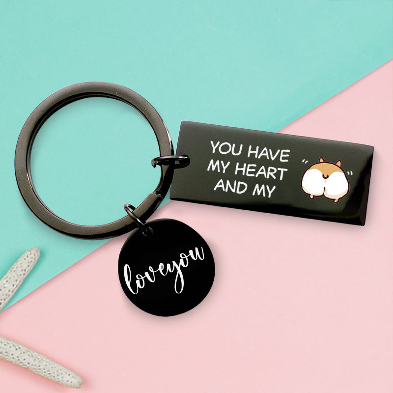 To My Love - You Have My Heart And My 🙈 - Keychain