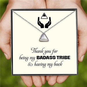 To My Bestie - Thank you for Being my Badass Tribe Necklace