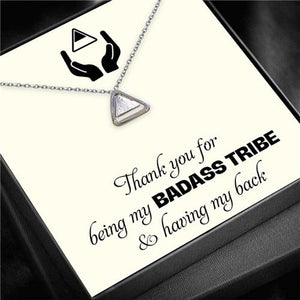 To My Bestie - Thank you for Being my Badass Tribe Necklace