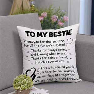 To My Bestie - We Are Best Friends Forever - Pillow Case