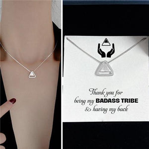 To My Bestie - Thank you for Being my Badass Tribe Necklace