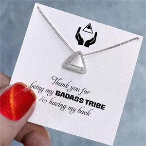 To My Bestie - Thank you for Being my Badass Tribe Necklace