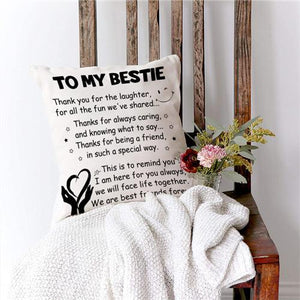 To My Bestie - We Are Best Friends Forever - Pillow Case