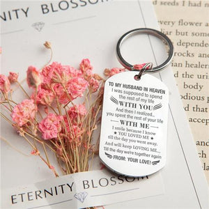 To My Husband In Heaven - Keychain