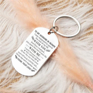 To My Husband In Heaven - Keychain