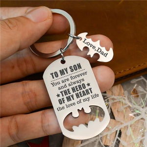 Dad To Son - You Are My Hero - Sweet Keychain