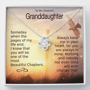 To My Granddaughter - Eternal Heart Necklace