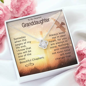 To My Granddaughter - Eternal Heart Necklace