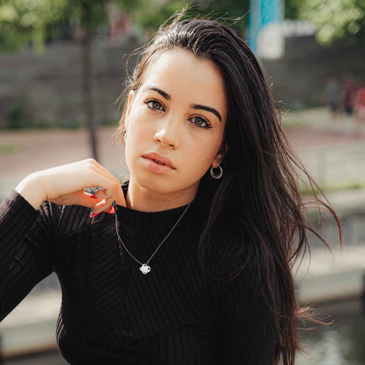 To My Love - Love Knot Necklace - With Real Rose