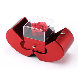 Love Knot Necklace - With Real Rose - To My Love