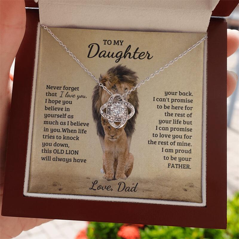 Dad To Daughter - Proud Of You- Eternal Heart Necklace