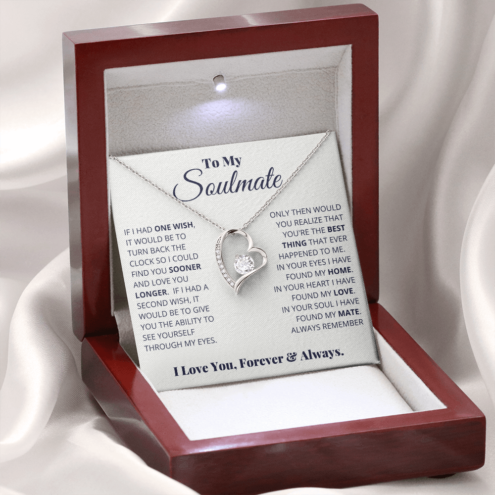 To My Soulmate - Love You Forever - Love Necklace